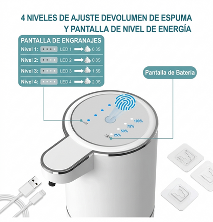 Dispensador de Jabón con sensor