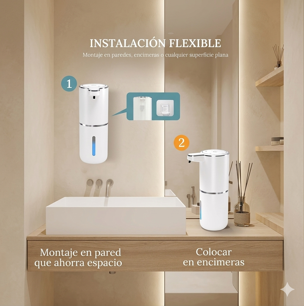 Dispensador de Jabón con sensor